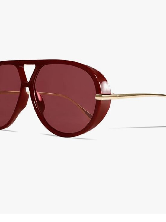 Metal Oversized Sunglasses main image 4